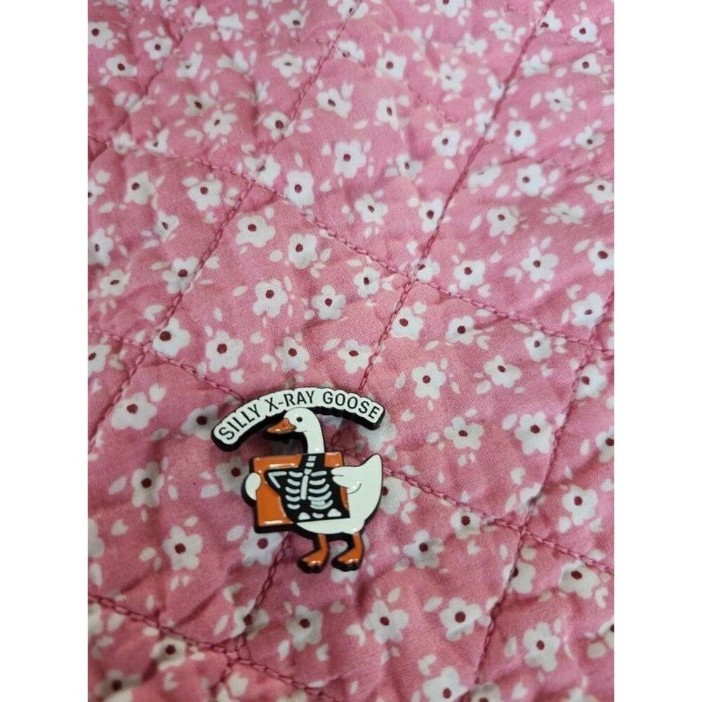 X ray silly goose enamel pin
